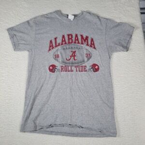 Soffe Alabama Crimson Tide T-Shirt Mens Size M Gray Roll Tide Football Graphic